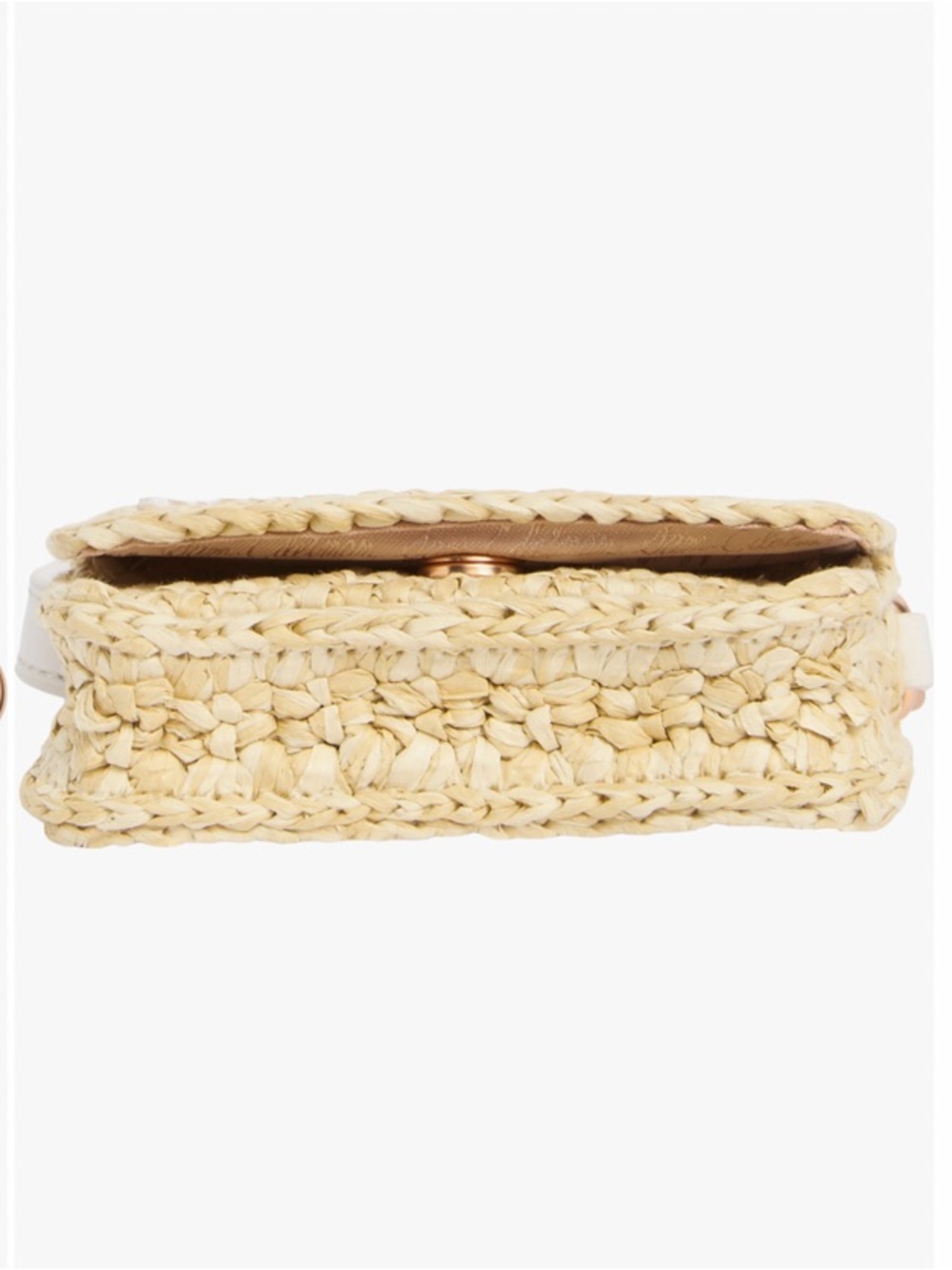 NEW Sam Edelman Mini Raffia and Leather Wallet - Picture 6 of 12